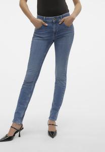 Джинсы Slim Fit VMEMPOWER MR SK PUSH DNM Vero Moda, цвет medium blue denim