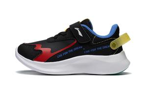 LINING YOUNG Lingyue 2.0 устойчивые к истиранию детские повседневные туфли black red для детей от 3 до 7 лет