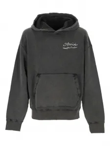 Худи с капюшоном и графическим принтом Amiri, серый