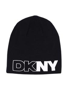 Dkny Kids шапка бини с логотипом, черный