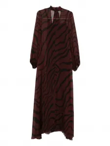Платье с принтом под зебру Raquel Diniz, красный