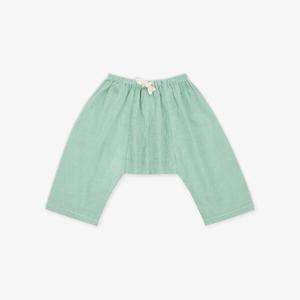 Хлопковые детские брюки Linum с геометричным принтом 3-24 месяца Caramel, зеленый