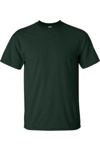 Футболка Gildan Mens Ultra Cotton с коротким рукавом, цвет forest green