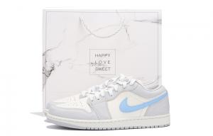 Баскетбольные кроссовки Air 1 Vintage Unisex Low-Go серо-белый Jordan