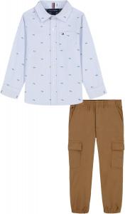 Комплект из двух тканых брюк Tommy Hilfiger для мальчиков, Stripes/Tiger'S Eyes