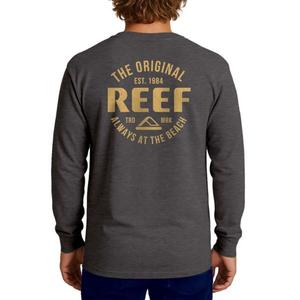 Мужская футболка Velocet с длинным рукавом и принтом Reef, серый