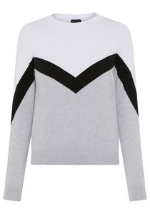 LAURA SCOTT Свитер в черном и белом цветах