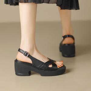 Сандалии женские Zhr, черный