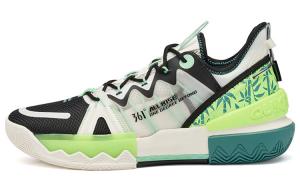 Баскетбольные кроссовки Burning Battle 2.0 мужские, среднего размера, черные/зеленые 361°