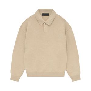 Вязаная футболка-поло Fear of God Essentials Gold Heather