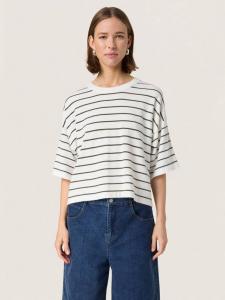 Spina полосатый бокси футболка Soaked In Luxury, White/Green