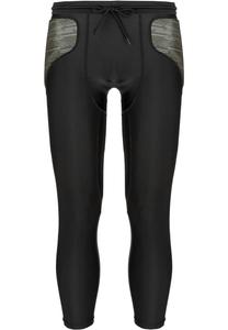 Брюки Reusch Torwarthose Padded Eco Short 3/4, цвет 7050 black/desert green