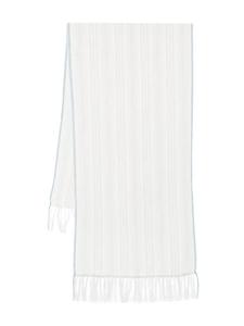 Eleventy шарф в полоску, белый