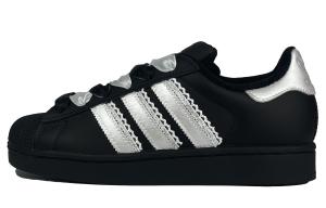 Кроссовки для скейтбординга Superstar, женские, низкие, серебристые Adidas Originals, Black
