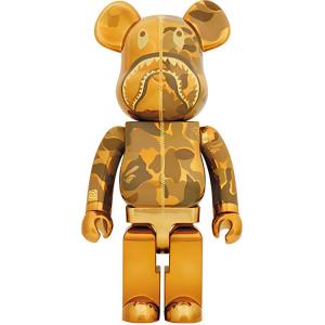 Be@Rbrick BAPER CAMO SHARK 1000% GOLD/SILVER