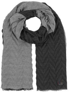 Большой шарф FRAAS, серый/черный