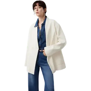 ELLE Пуховик женский Ecru утепленный стеганый