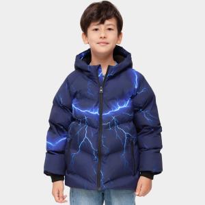 Детское бесшовное зимнее пальто Rokka&Rolla для мальчиков, куртка на флисовой подкладке, синий