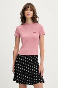 Футболка Tommy Jeans, розовый