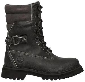 Высокие водонепроницаемые ботинки Timberland на шнуровке, черный