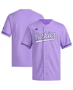 Мужская бейсбольная реплика джерси Washington Huskies в фиолетовом цвете adidas