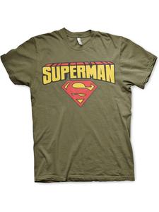 Футболка зеленого цвета Superman