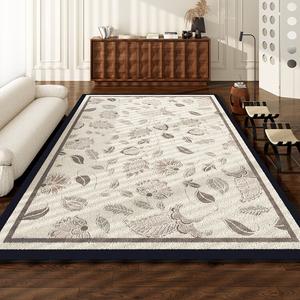 AOVOC Ковер 120х200 см для гостиной/спальни в винтажном стиле, с вышивкой, утолщенный, faux cashmere
