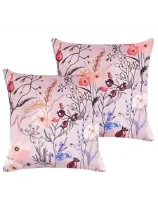 Декоративная подушка Beliani 2er Set Deko ANEMONES, цвет rosa/lila/weiß