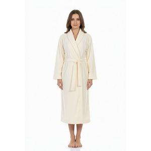 Унисекс халат из хлопка, мягкий воротник-шаль в стиле отеля Wear Sierra, Ivory