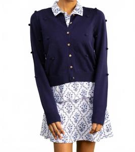 Джемпер-кардиган Juniper в темно-синем цвете SMITH & QUINN