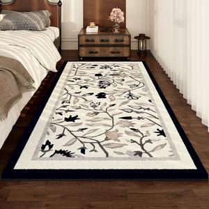 AOVOC Ковер 80х200 см для спальни/гостиной, утолщенный, с вышивкой, антискользящий