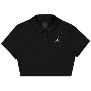 Поло Air Jordan Cropped Ribbed Polo, Black