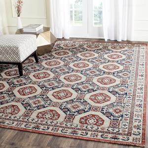 Ковер для пола SAFAVIEH, 305 x 427 см,  Artisan Collection Navy/Rust ATN320R в традиционном восточном стиле