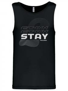 Майка-топ "Stay Focused" черного цвета F4NT4STIC