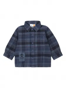Клетчатая рубашка Timberland Kids, синий