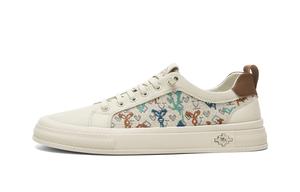 Износостойкие мужские низкие скейтерские кроссовки HLA, бело-синие