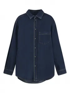 Джинсовая рубашка на пуговицах Anne Darkpark, синий
