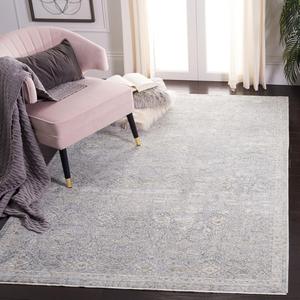 Ковер SAFAVIEH, 153 x 244 см, Webster Collection, Grey & Beige, дизайн из состаренного вискозы, идеален для помещений с высокой проходимостью в гостиной, спальне (WBS334G)