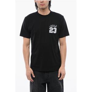 Футболка Slim Fit Cotton 23 с круглым вырезом Off-White, Black