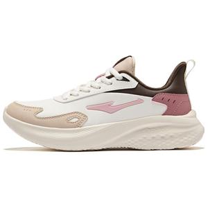 Женские противоскользящие повседневные кроссовки с амортизацией Erke, цвет: кристально-белый/светлое дерево