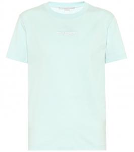 Хлопковая футболка Stella McCartney, Acq Marine