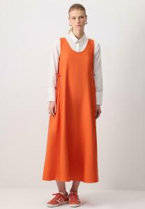Платье макси Touché Privé, оранжевый