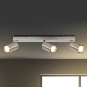 Светодиодный потолочный светильник BRILO Spot Tib, серебро - количество языков пламени: 3