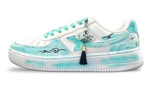 XTEP Кроссовки для скейтбординга Air Force One, унисекс, низкие, белые