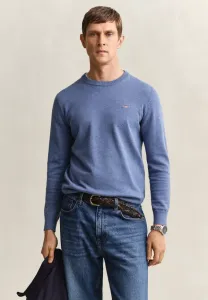Джемпер рундхалспулловер Gant, Denim Blue Melange