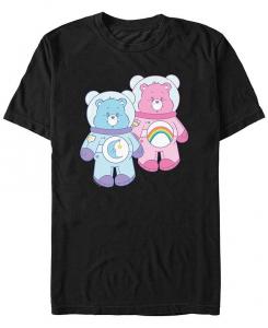 Мужская футболка с короткими рукавами и космическими костюмами Care Bears Fifth Sun, черный