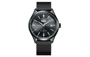 CITIZEN Часы Mechanical Movement Stainless Steel Strap Watch Men's Watch Black Dial NH8397-80HB, Black Dial