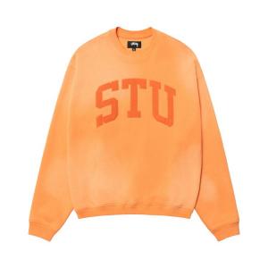 Свитер Stussy Stu Appliqué Crew, Orange