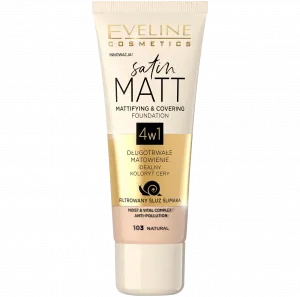 Натуральный тональный крем для лица 103 Eveline Cosmetics Satin Matt, 30 мл