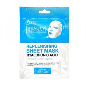 Beauty Formulas, Replenishing Sheet Mask Наполняющая тканевая маска с гиалуроновой кислотой, 1 шт